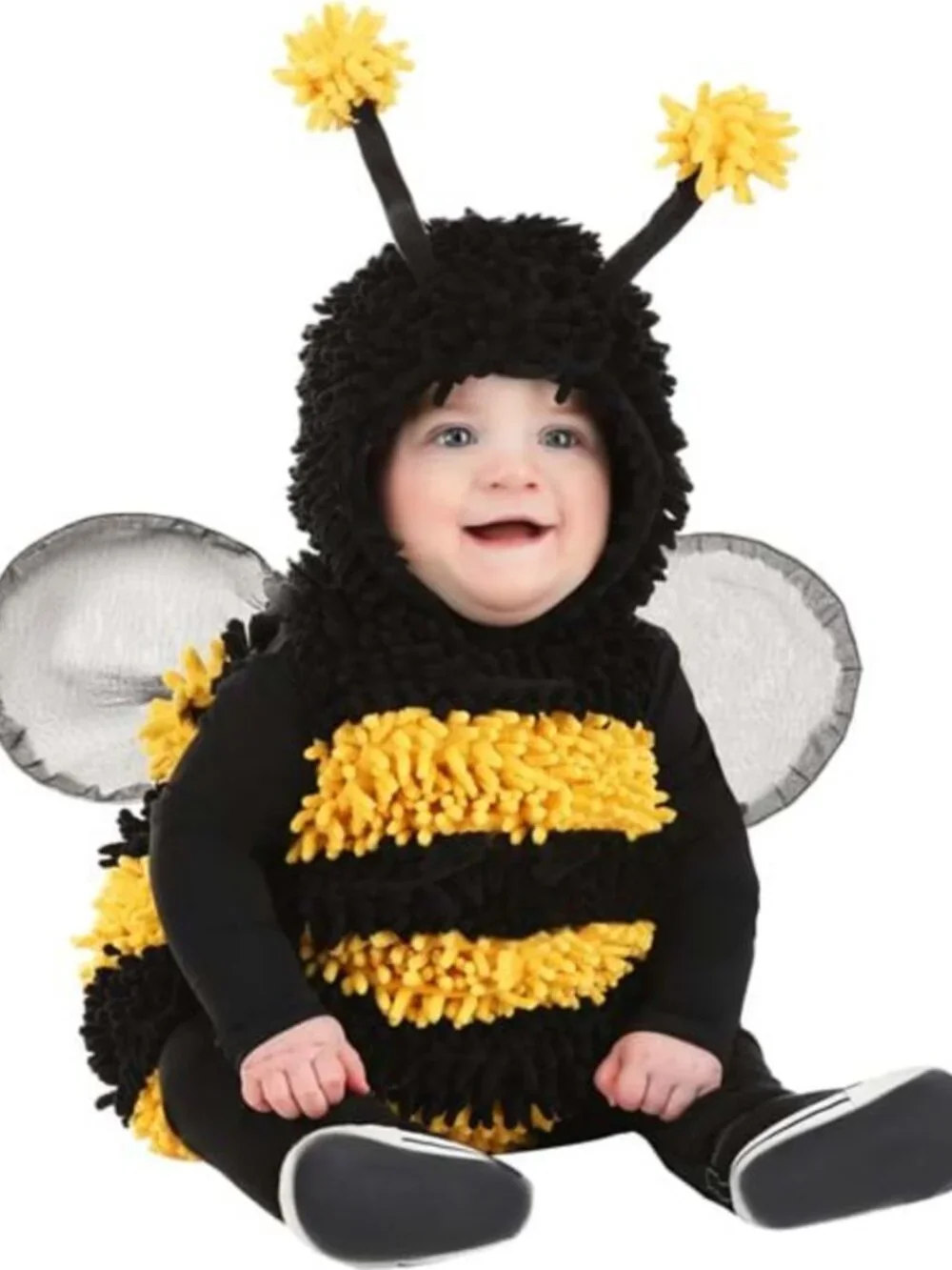 Bumblebee Costume Baby Toddler 18M - 2T Halloween Bumble Bee Fuzzy Stinger
